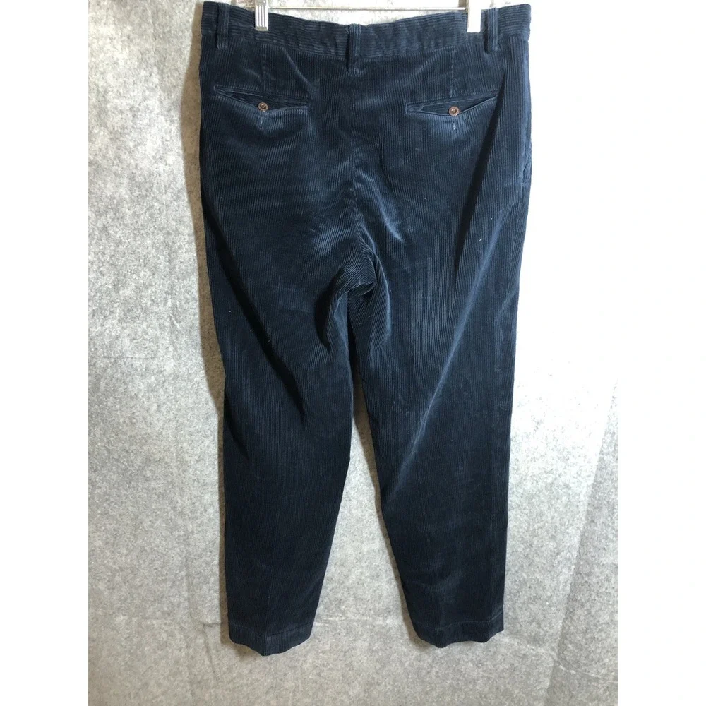 Ralph Lauren Pants 33x30 Blue Corduroy Preston Classic Fit Chino Career Casual